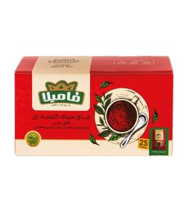 چای کیسه‌ای ساده لفاف‌دار 25 عددی
