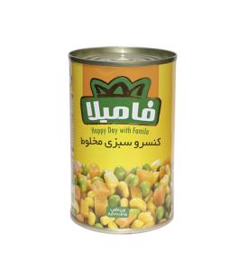 کنسرو مخلوط سبزیجات ۳۸۰ گرمی