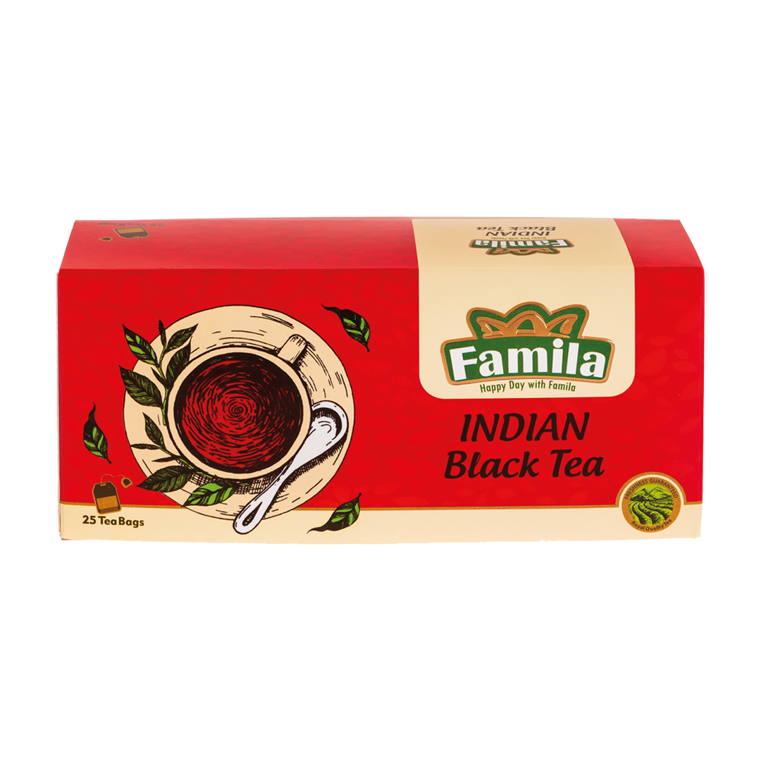 چای کیسه‌ای (تی بگ) ساده بدون لفاف ۲۵ عددی